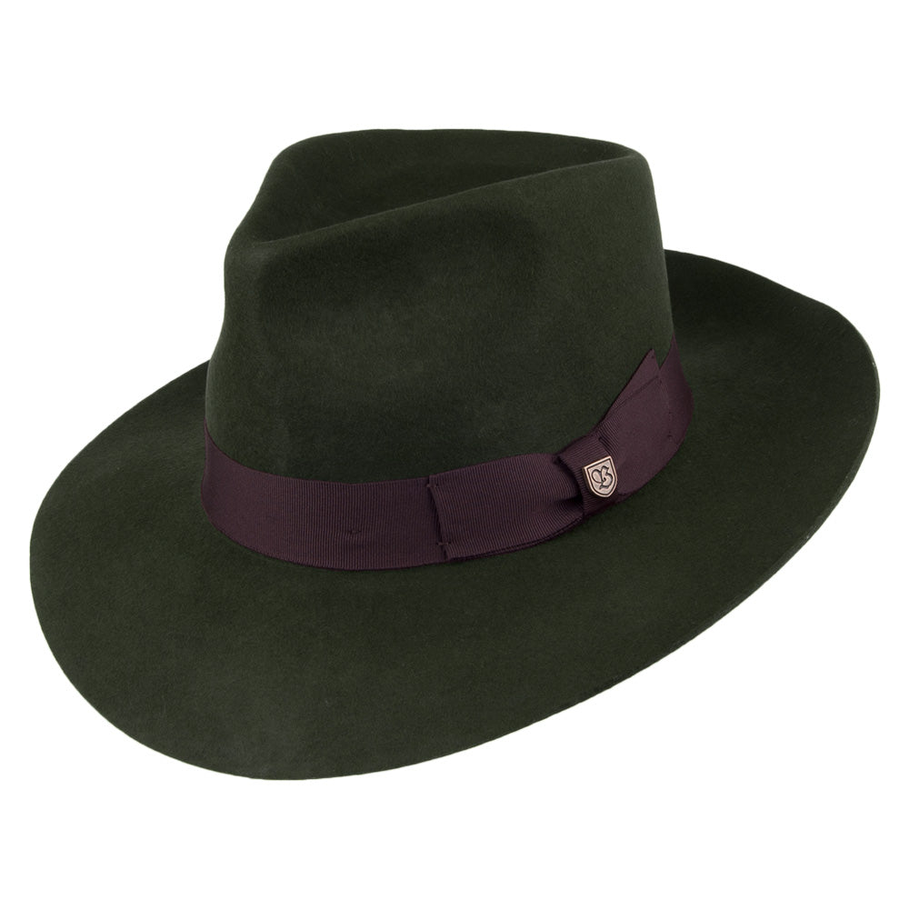 Chapeau Fedora Lopez olive foncé BRIXTON