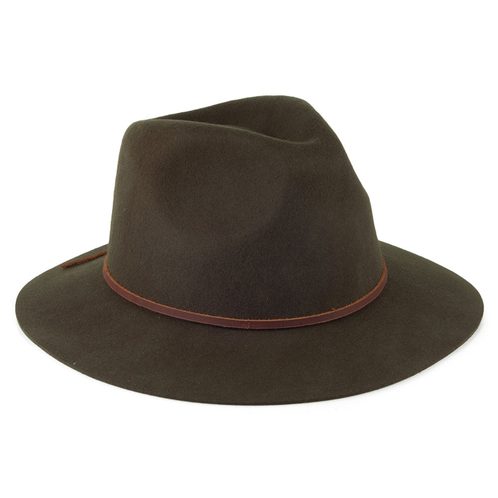 Chapeau Fedora Wesley mousse-marron BRIXTON