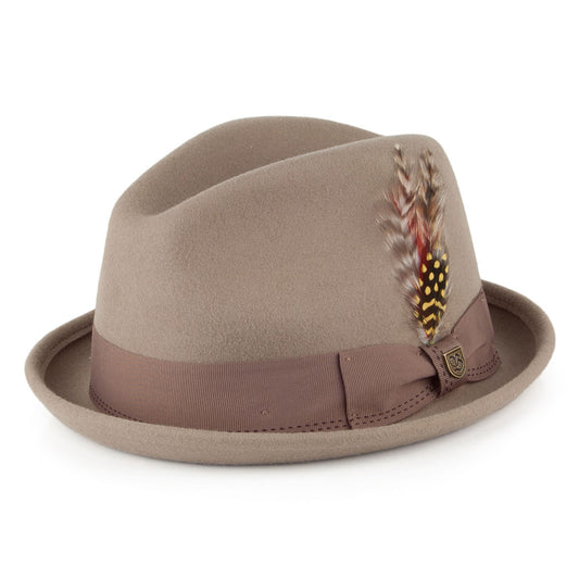 Chapeau Trilby Gain khaki BRIXTON