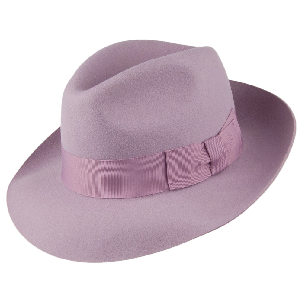 Chapeau Fedora en Laine Feutrée Mayfair lilas DENTON