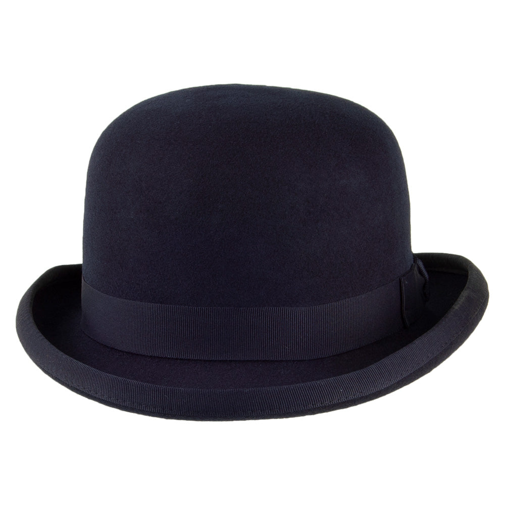 Chapeau Melon en Laine Feutrée bleu marine DENTON
