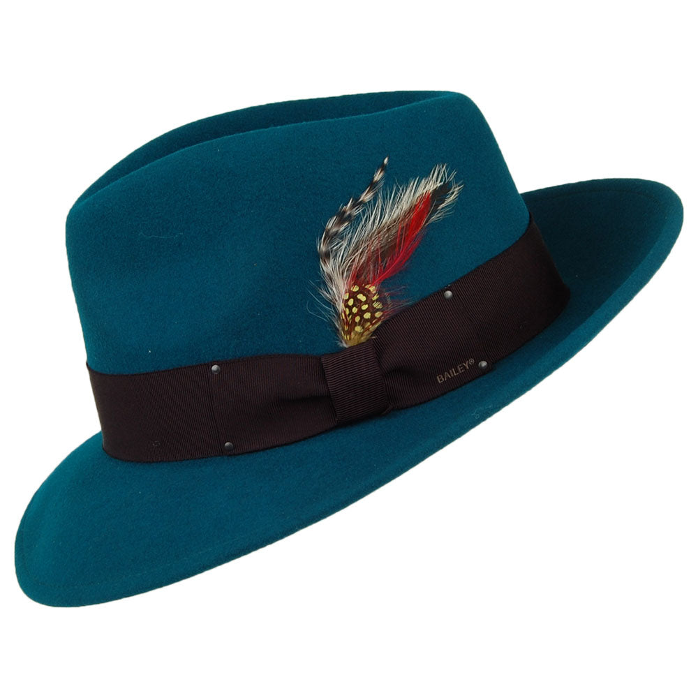 Chapeau Fedora Déformable 7002 bleu sarcelle BAILEY