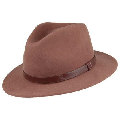 Chapeau Fedora Messer marron BRIXTON