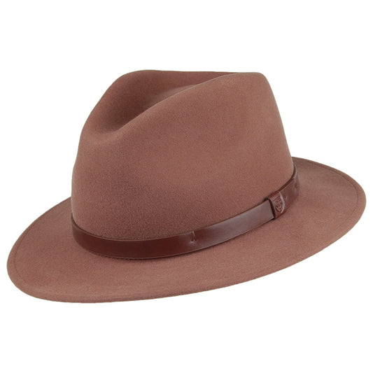 Chapeau Fedora Messer marron BRIXTON