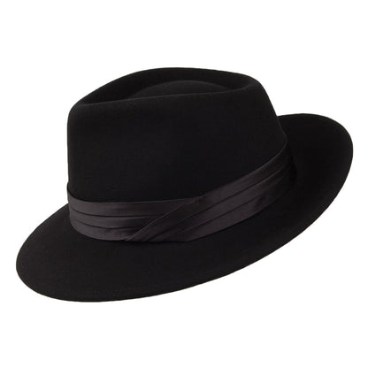Chapeau Fedora en Laine Feutrée Goodman noir BRIXTON