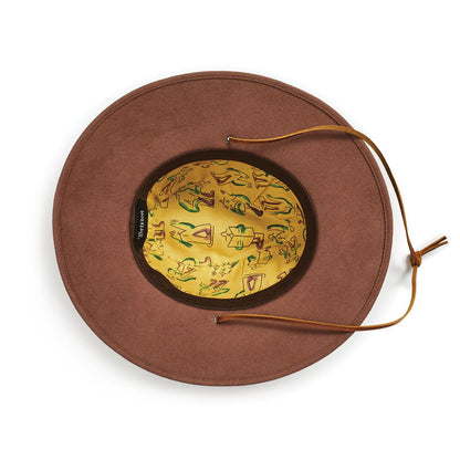 Chapeau Australien Lucas Beaufort Field marron BRIXTON