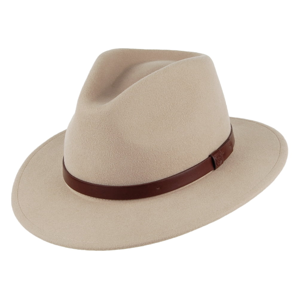 Chapeau Fedora Messer khaki clair BRIXTON