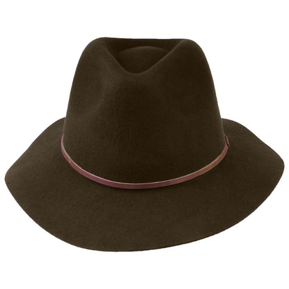 Chapeau Fedora en Laine Feutrée Wesley marron BRIXTON