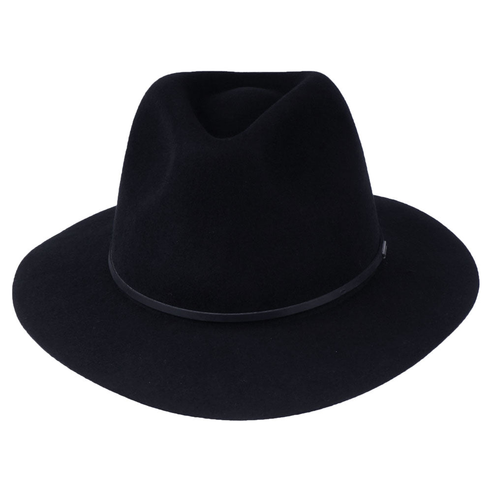Chapeau Fedora en Laine Feutrée Wesley noir BRIXTON