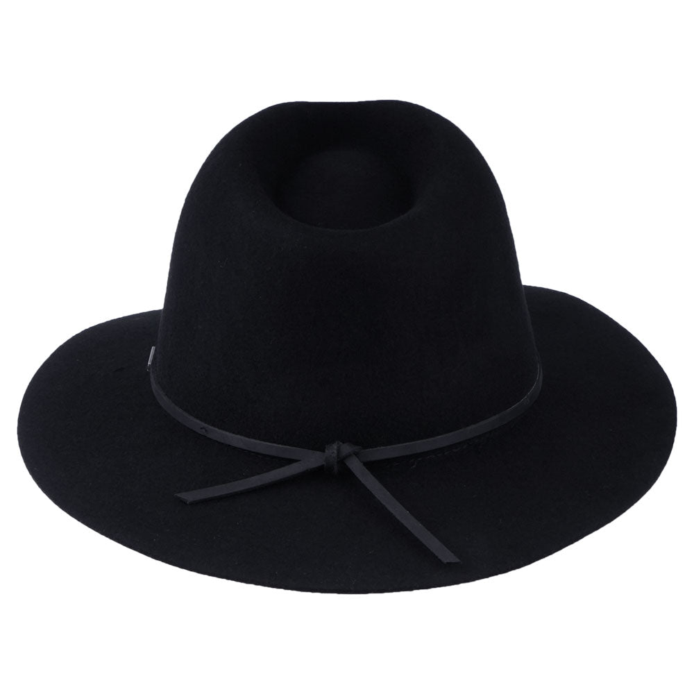 Chapeau Fedora en Laine Feutrée Wesley noir BRIXTON