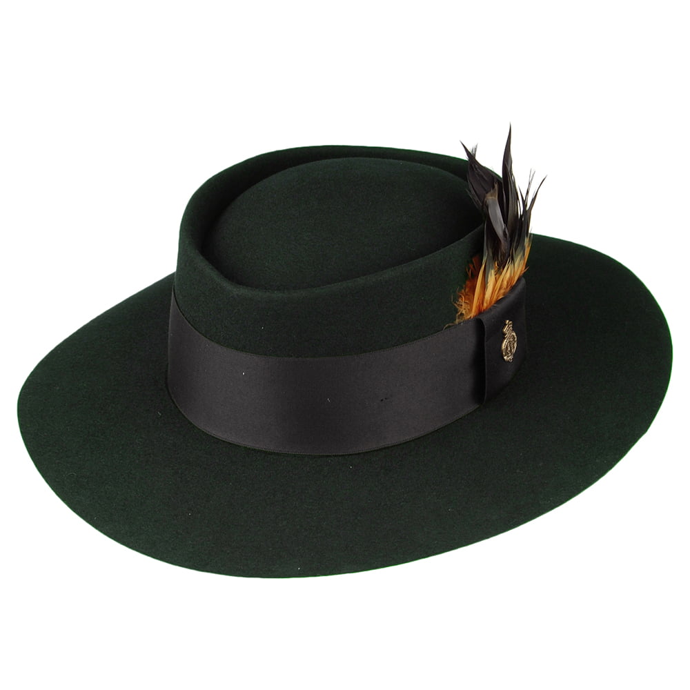 Chapeau Fedora en Fourrure Feutrée Camden forêt CHRISTYS
