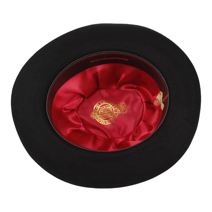 Chapeau Fedora en Feutre de Castor Canterbury noir CHRISTYS
