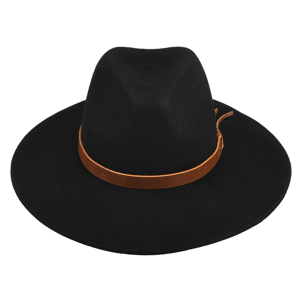 Chapeau Australien en Laine Feutrée Field Proper noir BRIXTON