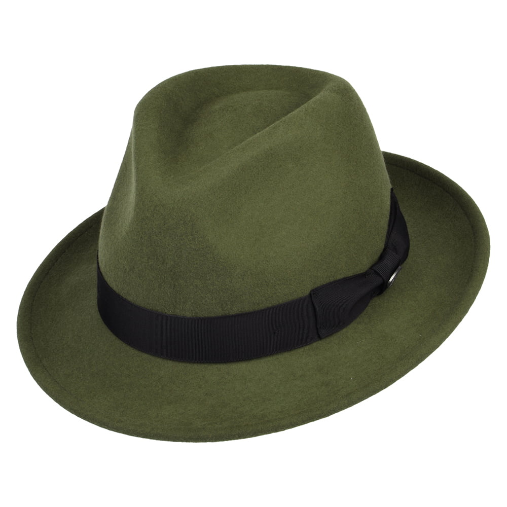 Chapeau Trilby en Laine Feutrée Maglor forêt BAILEY