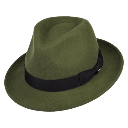 Chapeau Trilby en Laine Feutrée Maglor forêt BAILEY