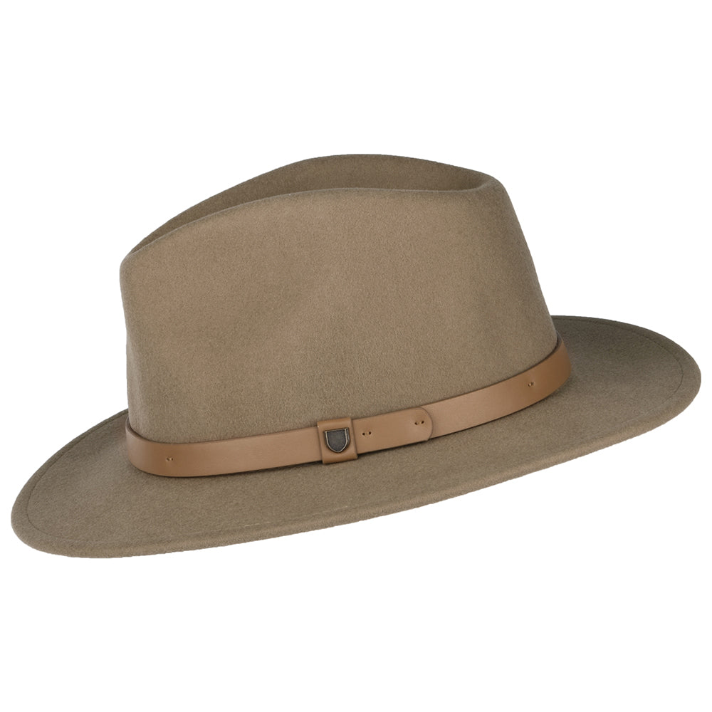 Chapeau Fedora en Laine Feutrée Messer sable du désert BRIXTON