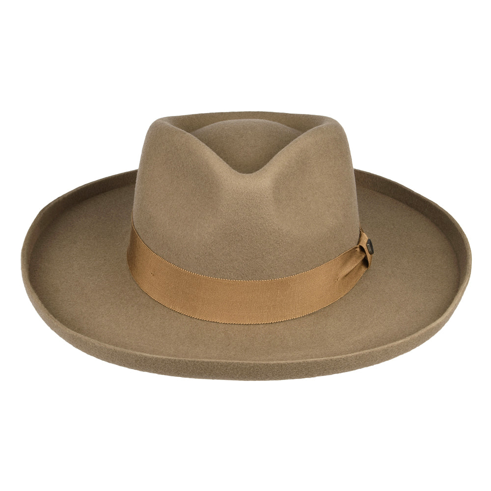 Chapeau Fedora en Laine Feutrée Capsule sable BRIXTON