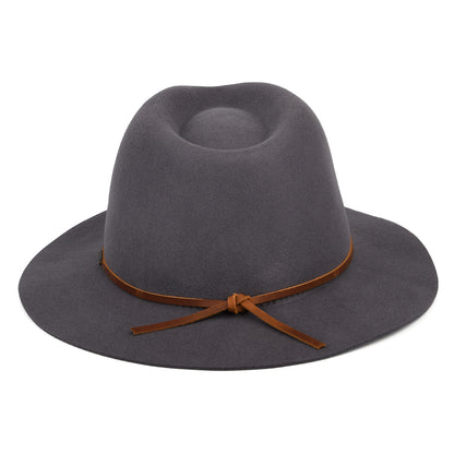 Chapeau Fedora en Laine Feutrée Wesley gris BRIXTON