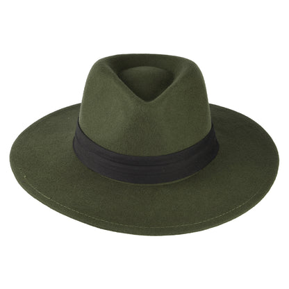 Chapeau Fedora en Laine Feutrée Thaler olive BAILEY