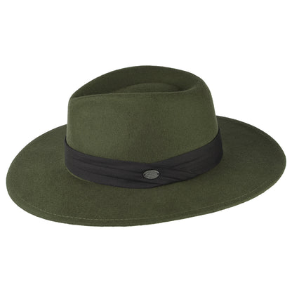 Chapeau Fedora en Laine Feutrée Thaler olive BAILEY