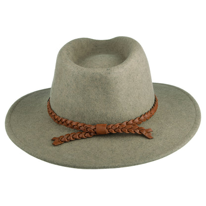 Chapeau Fedora en Laine Feutrée Messer Western naturel chiné BRIXTON
