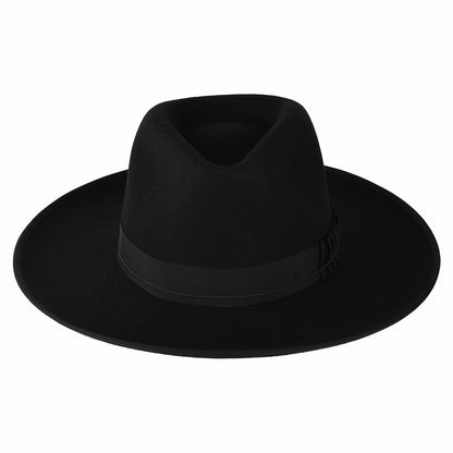 Chapeau Fedora en Laine Feutrée Reno noir BRIXTON
