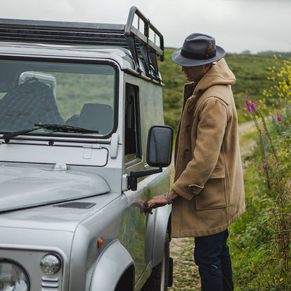 Chapeau Fedora en Laine Feutrée Déformable C-Crown gris JAXON & JAMES
