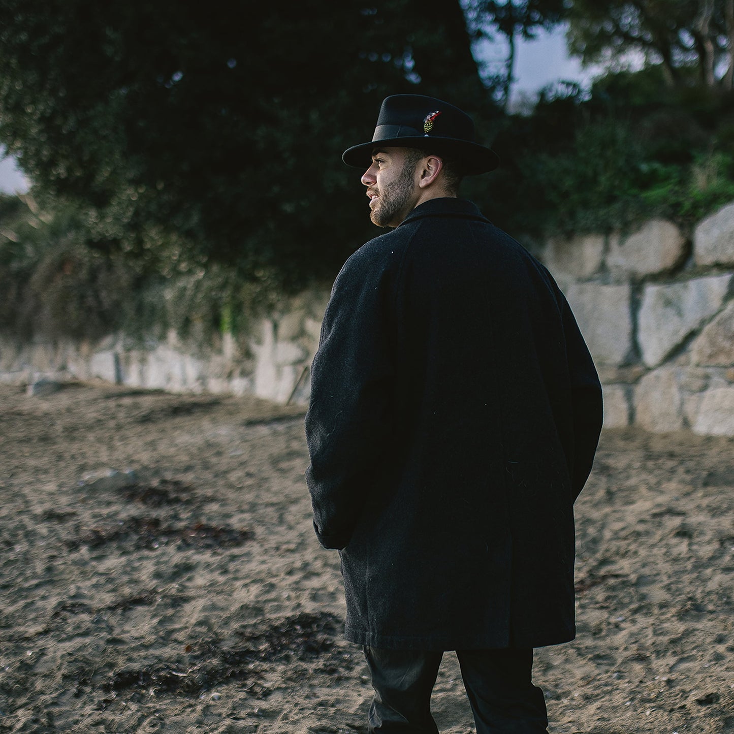 Chapeau Fedora en Laine Feutrée Déformable C-Crown noir JAXON & JAMES