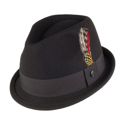 Chapeau Trilby Déformable Dekker noir JAXON & JAMES