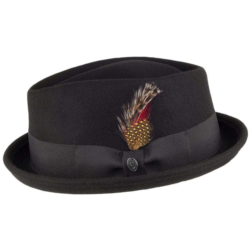 Chapeau Pork Pie Déformable Diamond Crown noir JAXON & JAMES