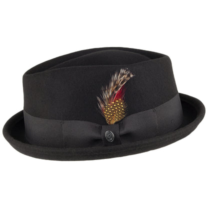 Chapeau Pork Pie Déformable Diamond Crown noir JAXON & JAMES