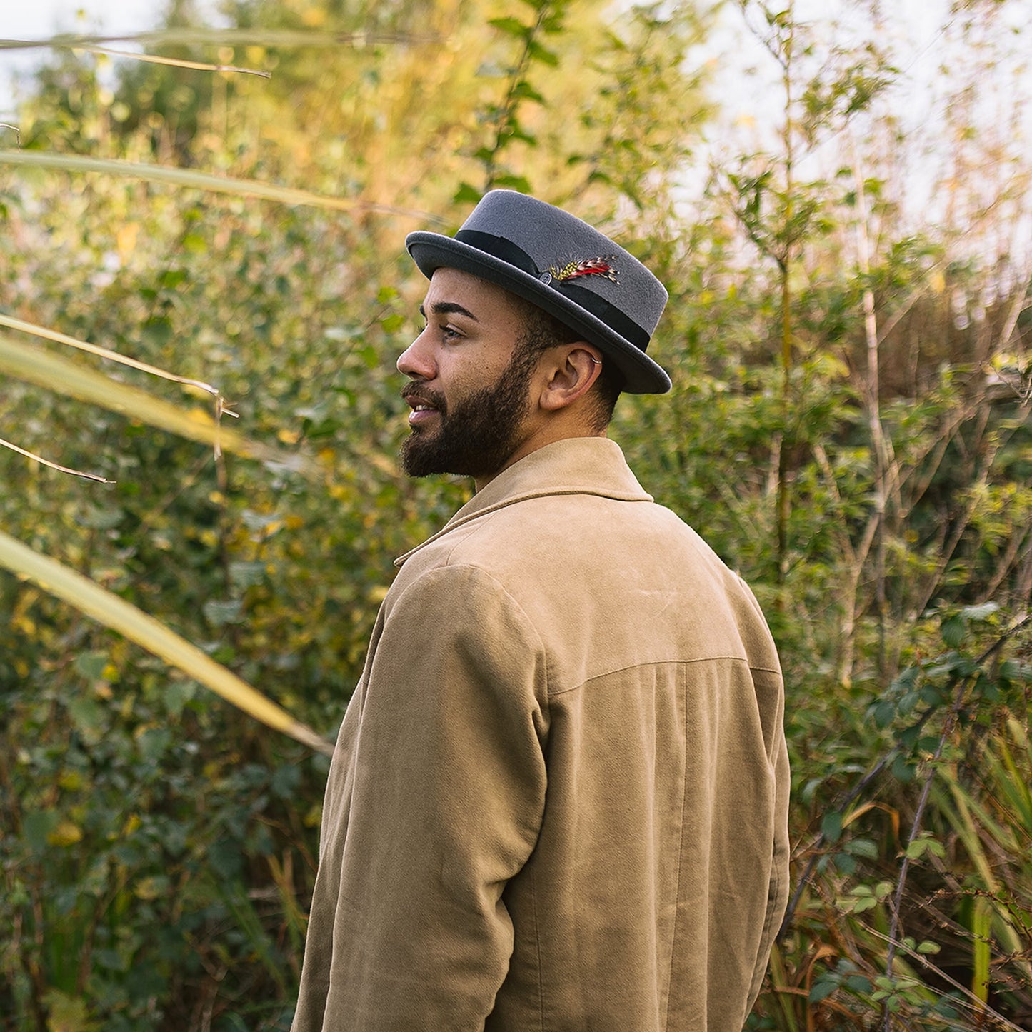 Chapeau Pork Pie en Laine Déformable gris JAXON & JAMES