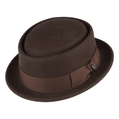 Chapeau Pork Pie en Laine Déformable marron JAXON & JAMES