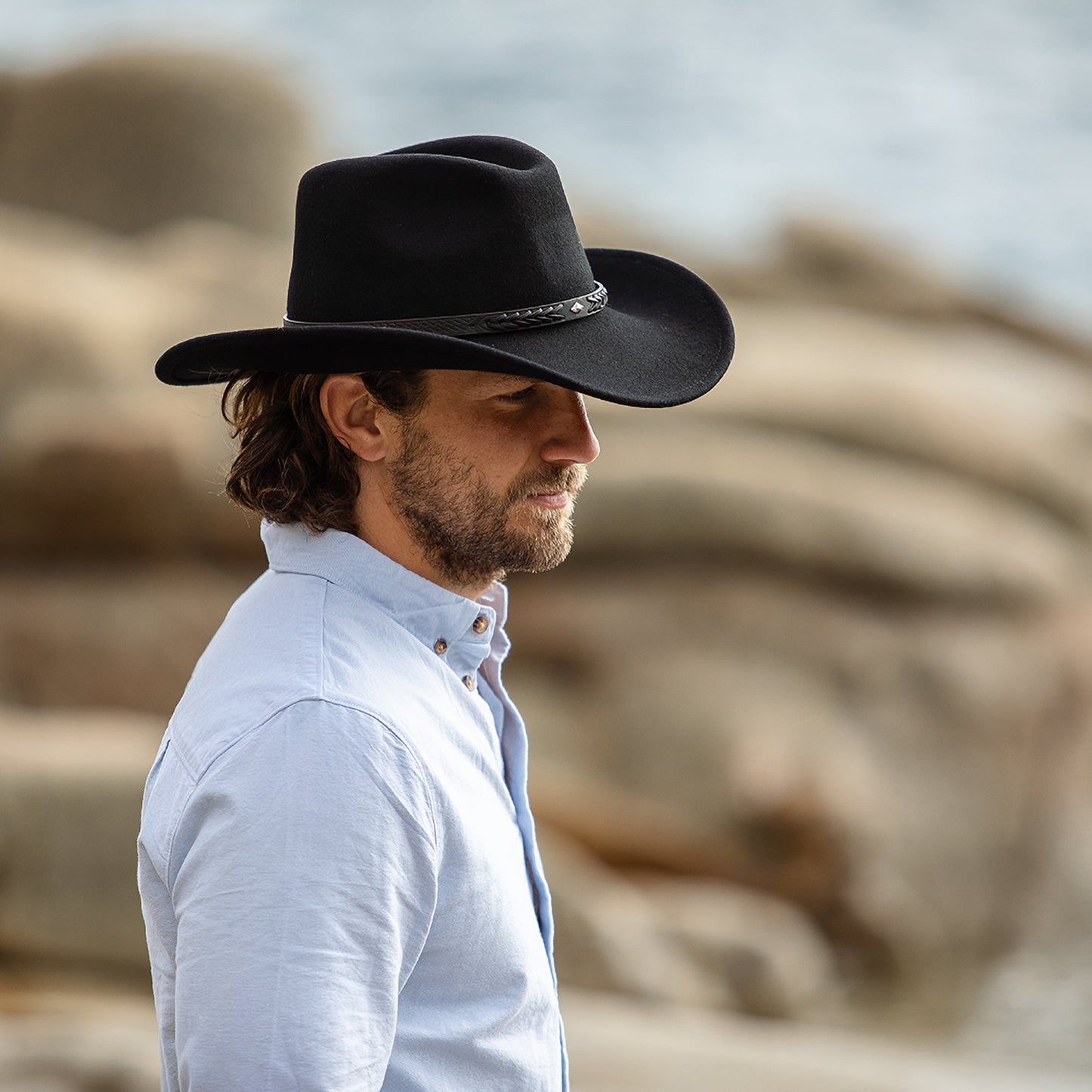 Chapeau de Cowboy Comanche noir JAXON & JAMES