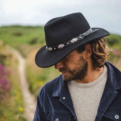 Chapeau de Cowboy Tombstone noir JAXON & JAMES