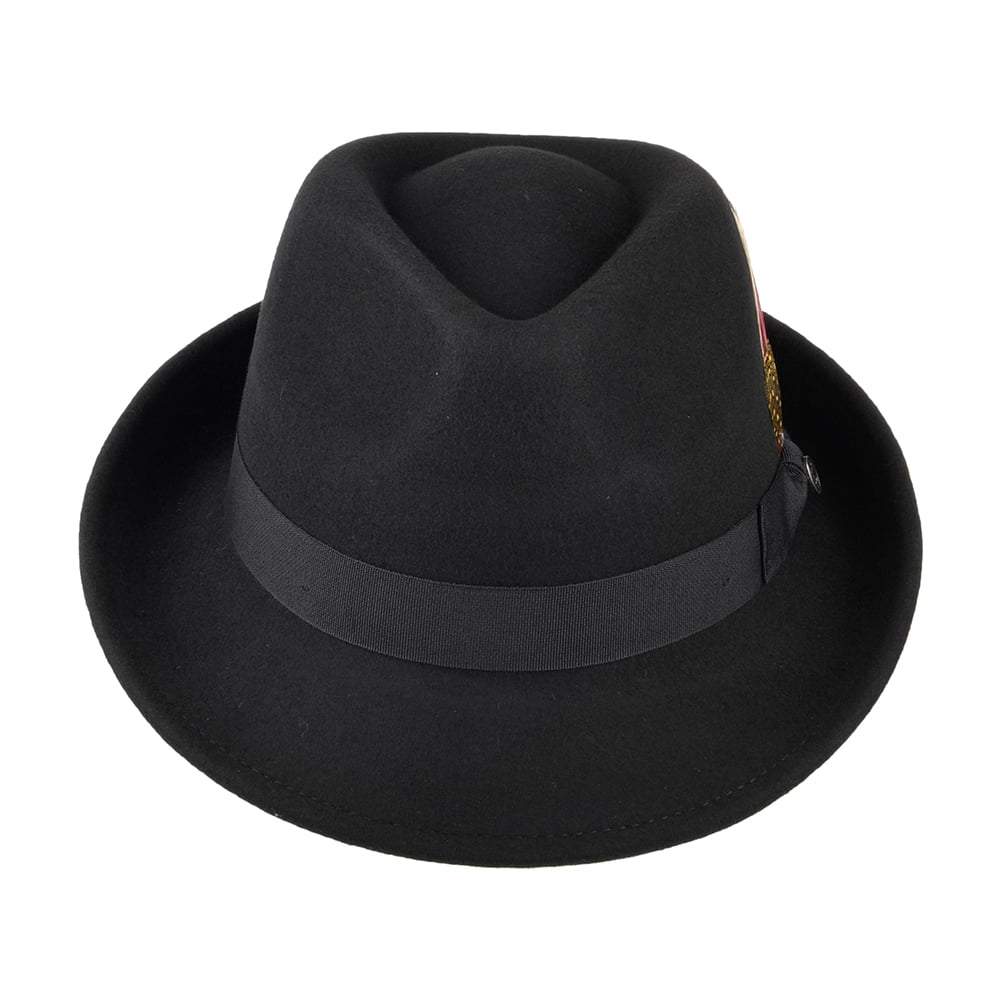 Chapeau Trilby Detroit noir JAXON & JAMES