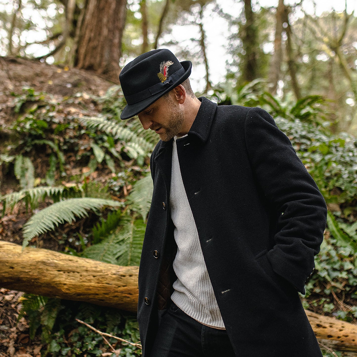 Chapeau Trilby Detroit noir JAXON & JAMES