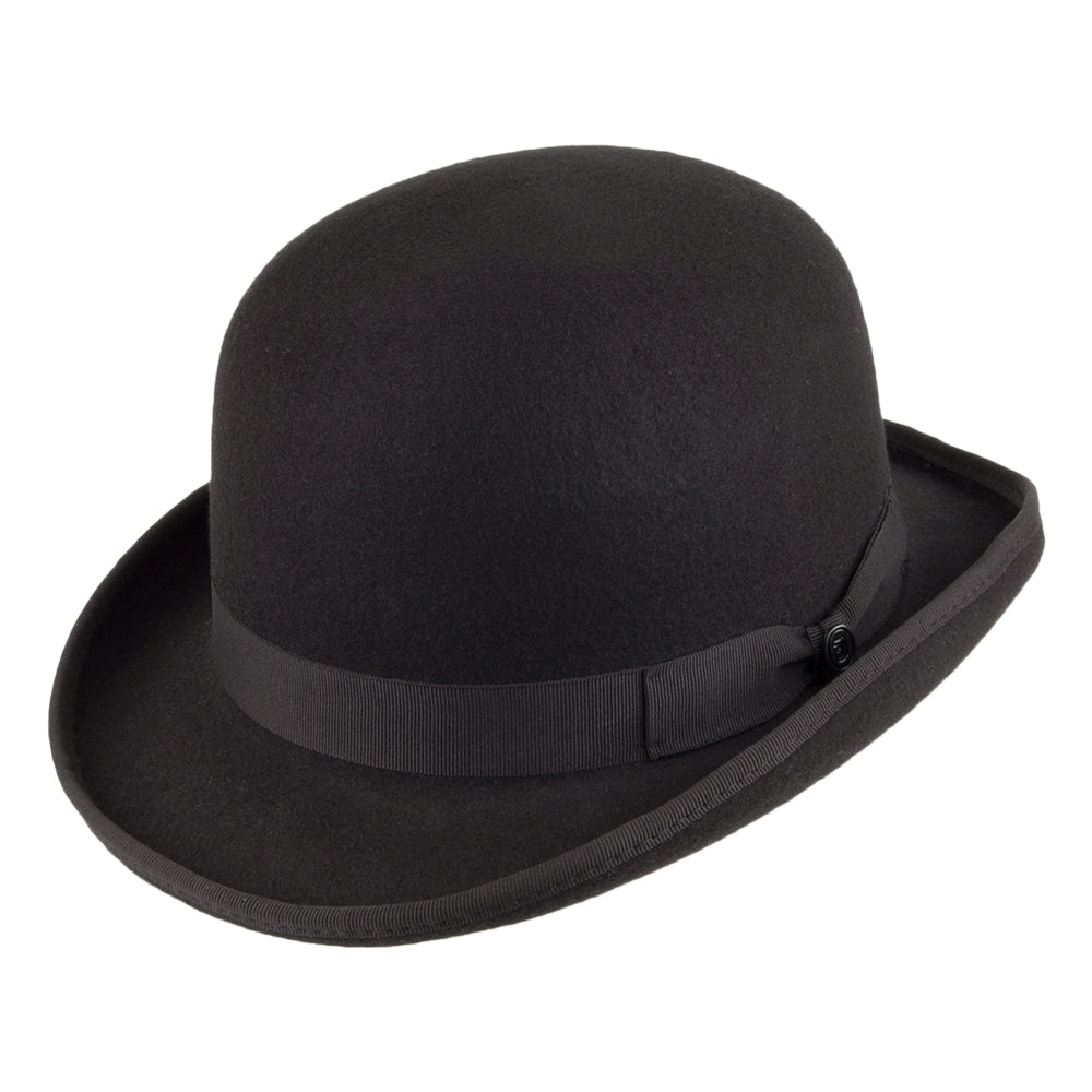 Chapeau Melon Anglais en Laine Feutrée noir JAXON & JAMES