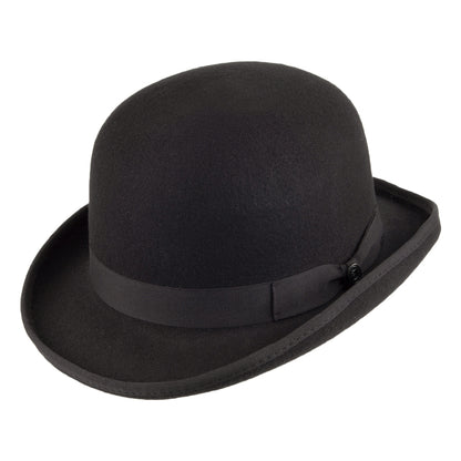 Chapeau Melon Anglais en Laine Feutrée noir JAXON & JAMES