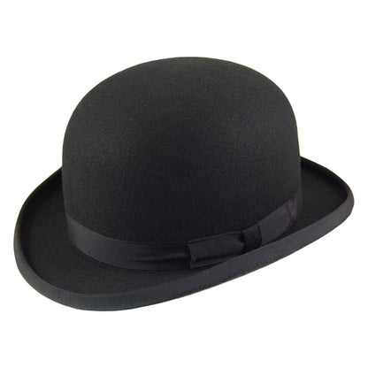 Chapeau Melon en Laine Feutrée noir CHRISTYS