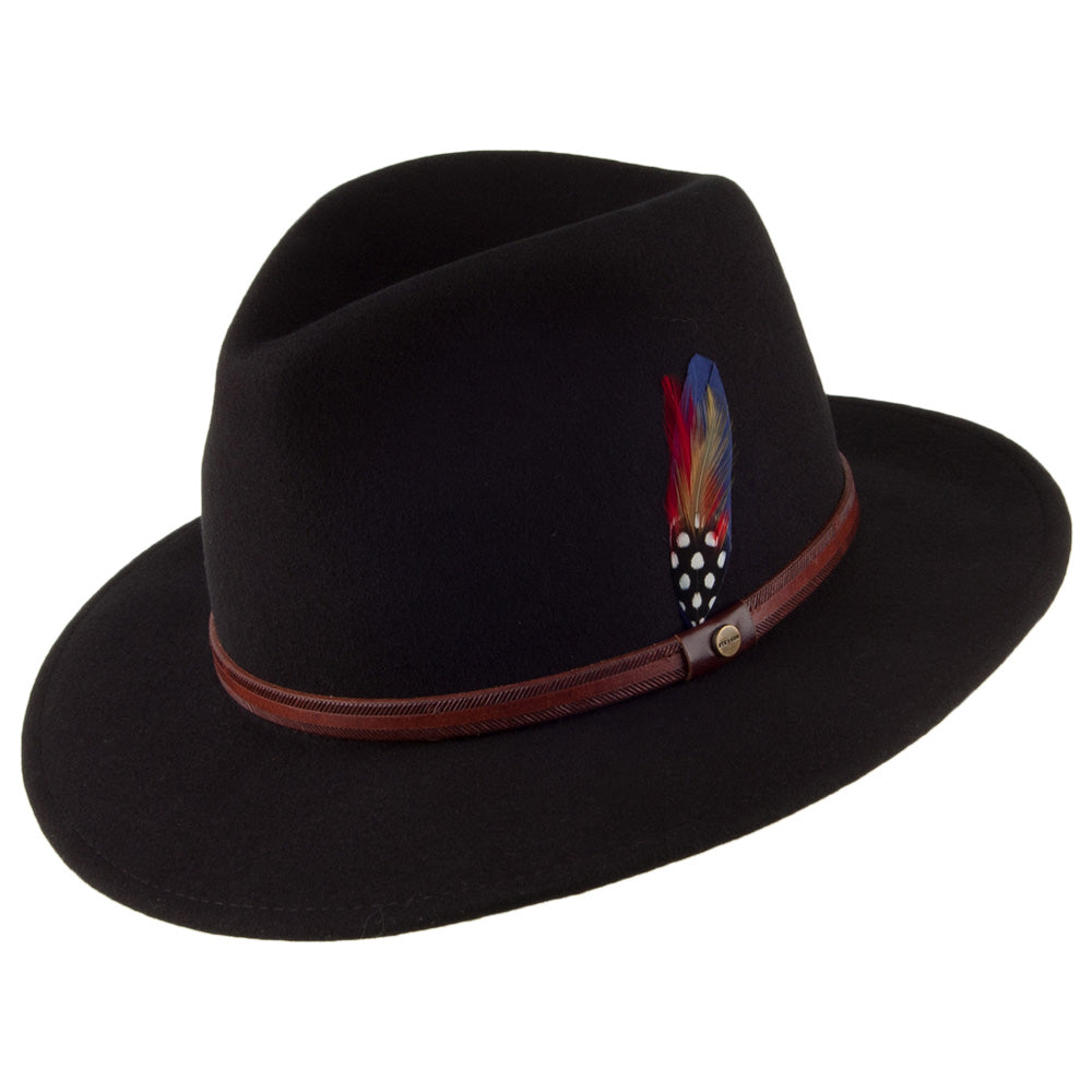 Chapeau Fedora Safari Rantoul noir STETSON
