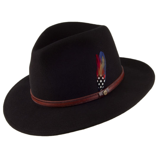 Chapeau Fedora Safari Rantoul noir STETSON