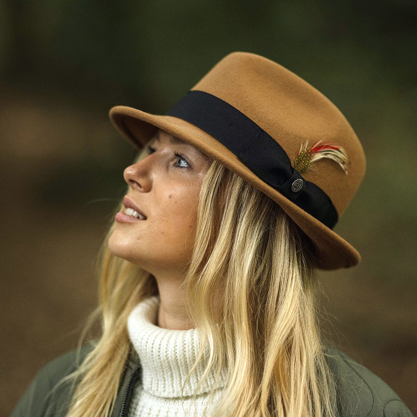 Chapeau Trilby Déformable Blues noix de pécan JAXON & JAMES