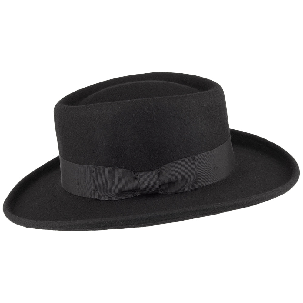 Chapeau Gambler en Laine Feutrée Déformable noir JAXON & JAMES