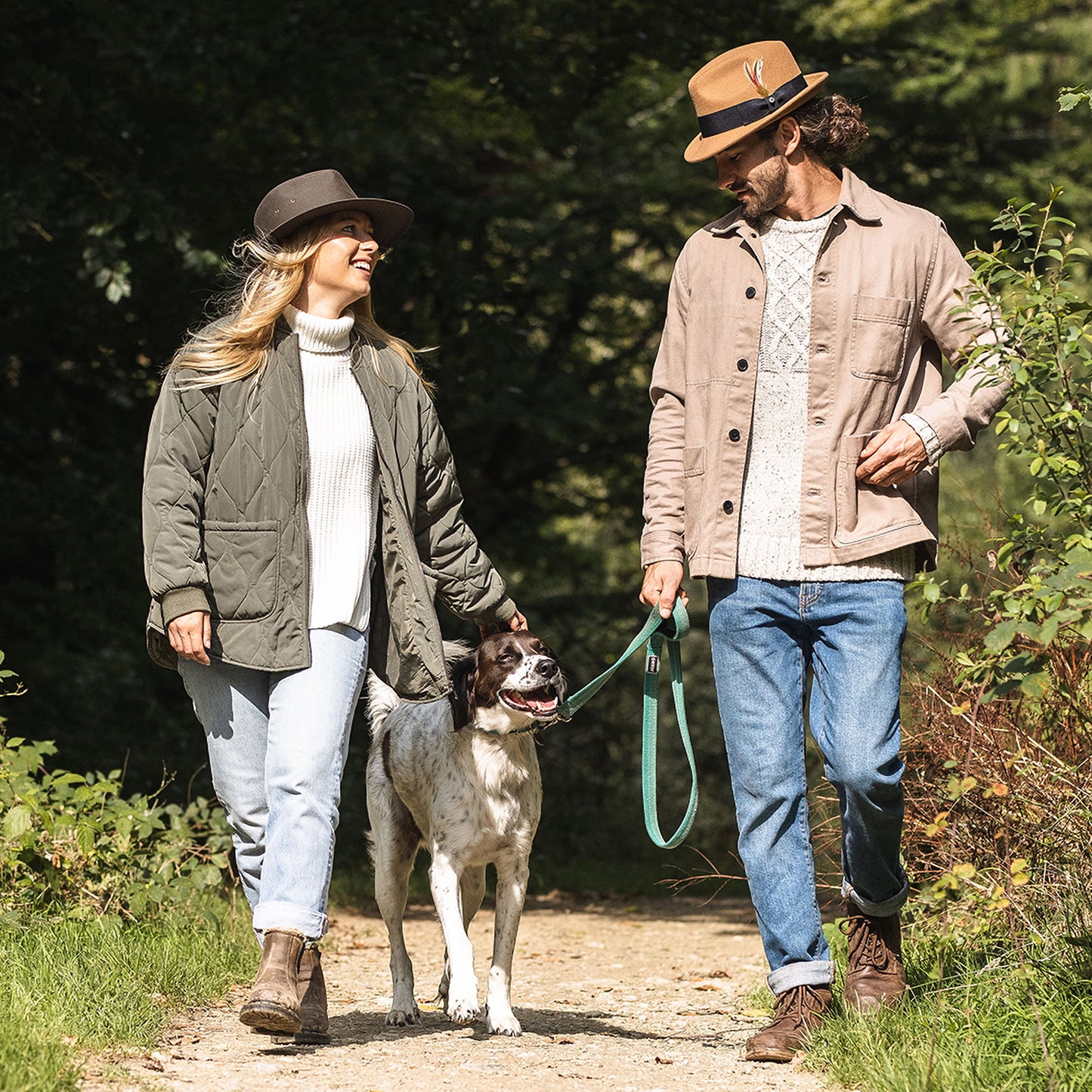 Chapeau Fedora Safari en Toile Cirée olive JAXON & JAMES