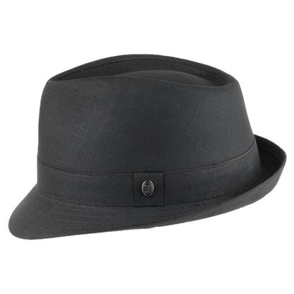 Chapeau Trilby en Coton noir JAXON & JAMES