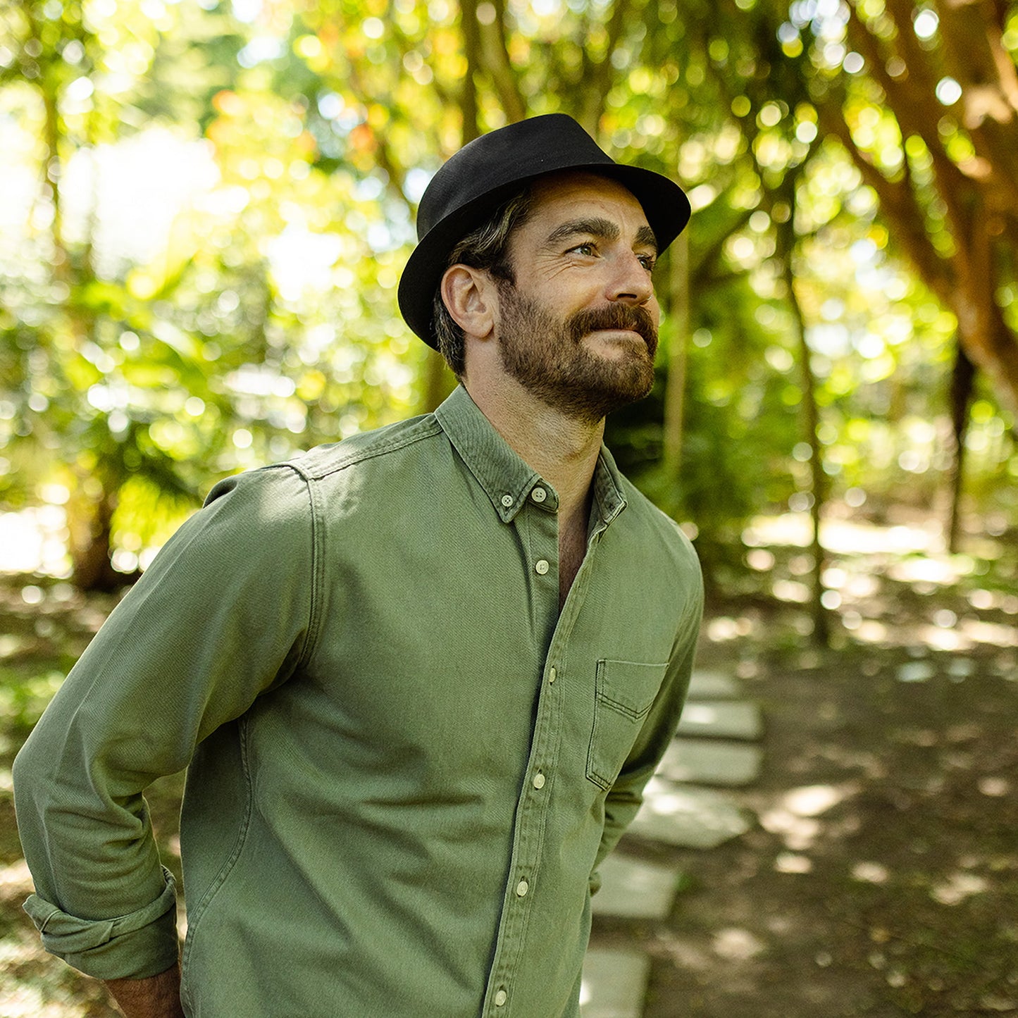 Chapeau Trilby en Coton noir JAXON & JAMES
