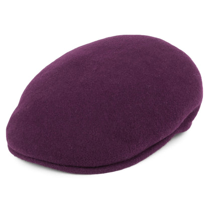 Casquette Plate en Laine 504 vin KANGOL