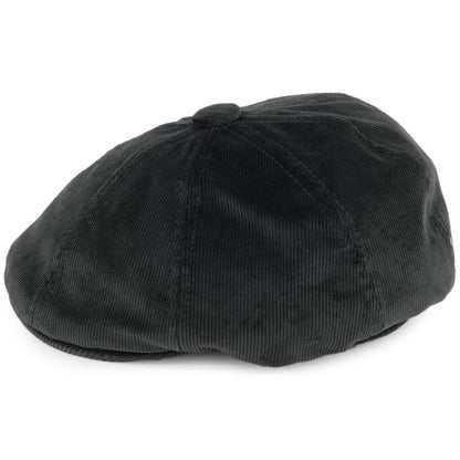Casquette Gavroche en Velours Côtelé Hawker noir KANGOL