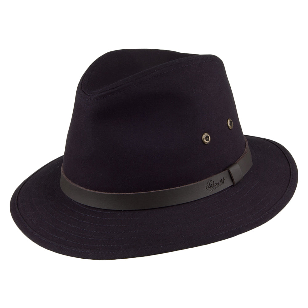 Chapeau Fedora Safari Ambassador bleu marine FAILSWORTH